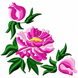 Flowers Embroidery Design 12